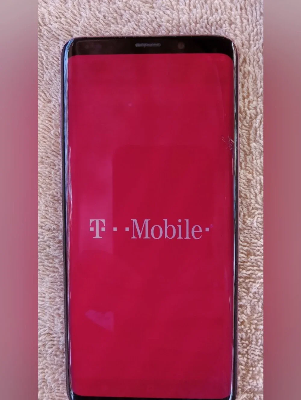 Samsung Galaxy S9+ Pink Front Display Smartphone